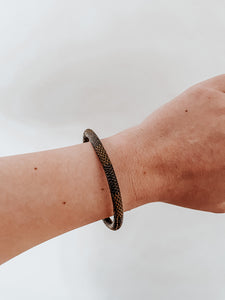 check luxe brown bracelet