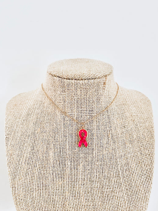 courage pink necklace